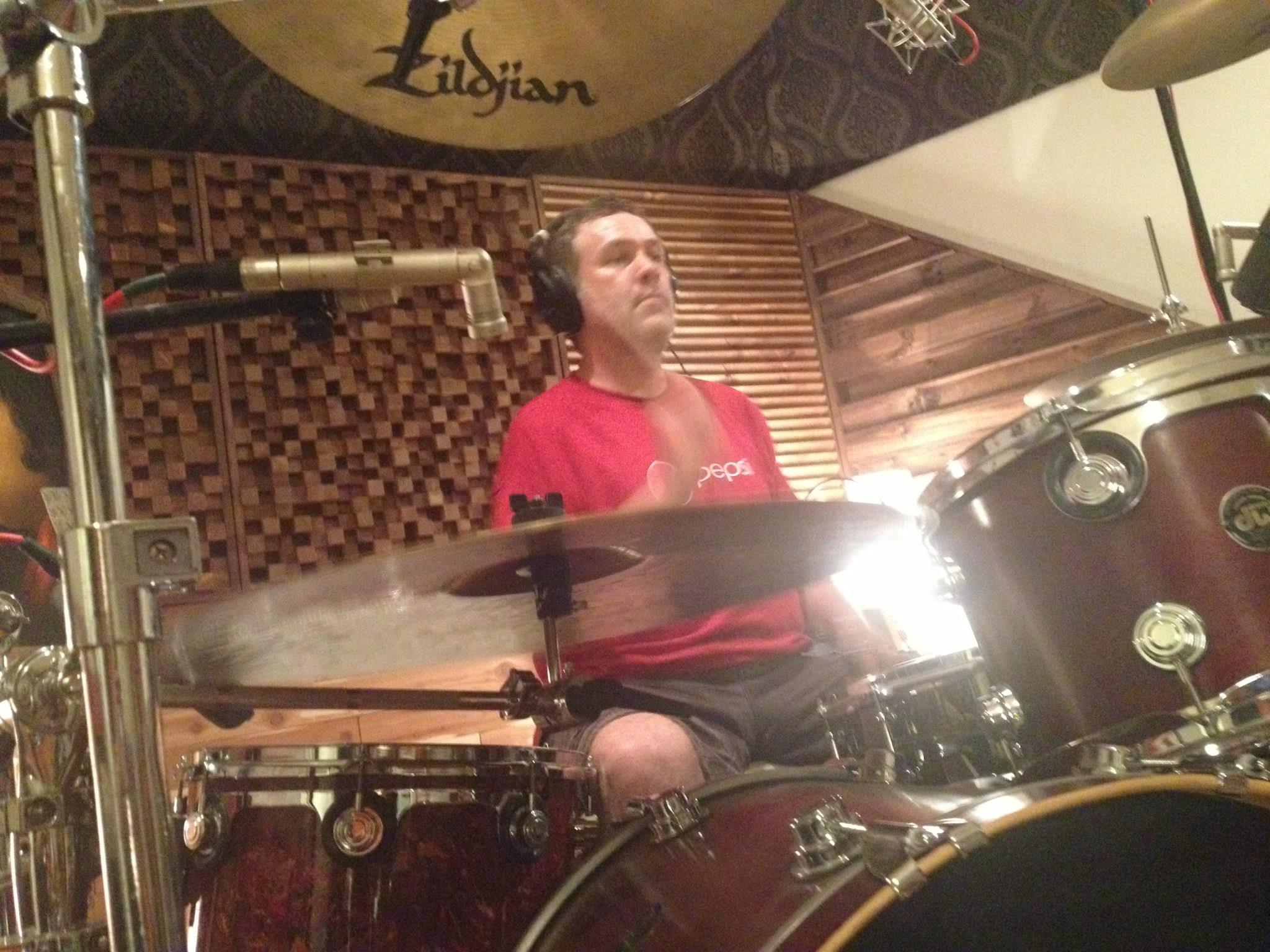Studio tracking session